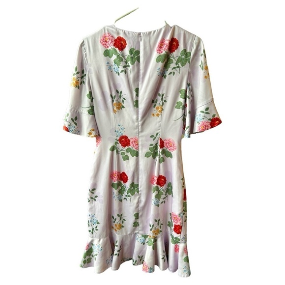 Keepsake The Label Pretty One Floral Ruffle Mini Dress in Lilac Floral - Picture 2 of 7